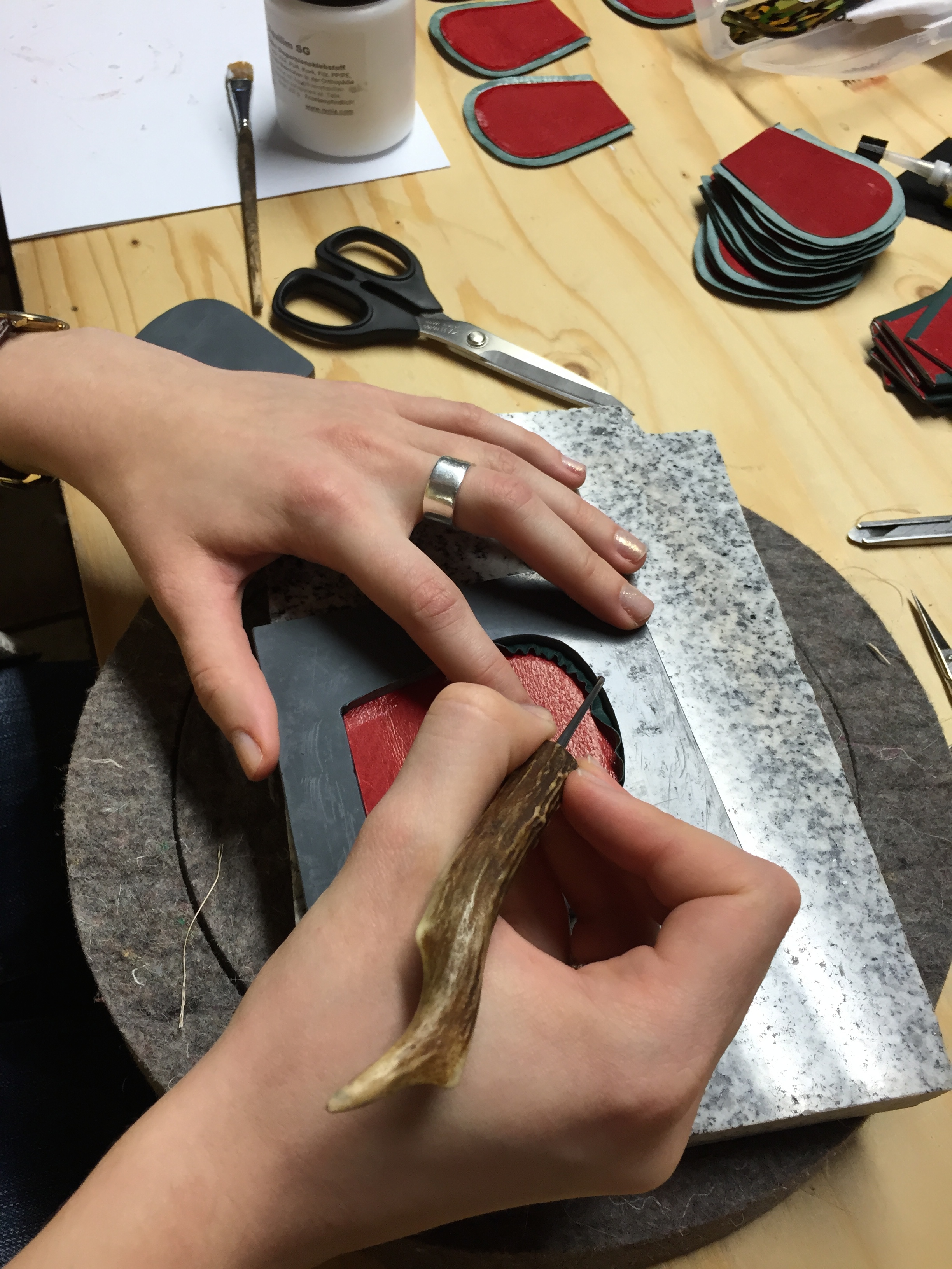 Original PORSCHE- KAROSSERIE REUTTER Schlüsselmäppchen- Keyfob- braunes Leder