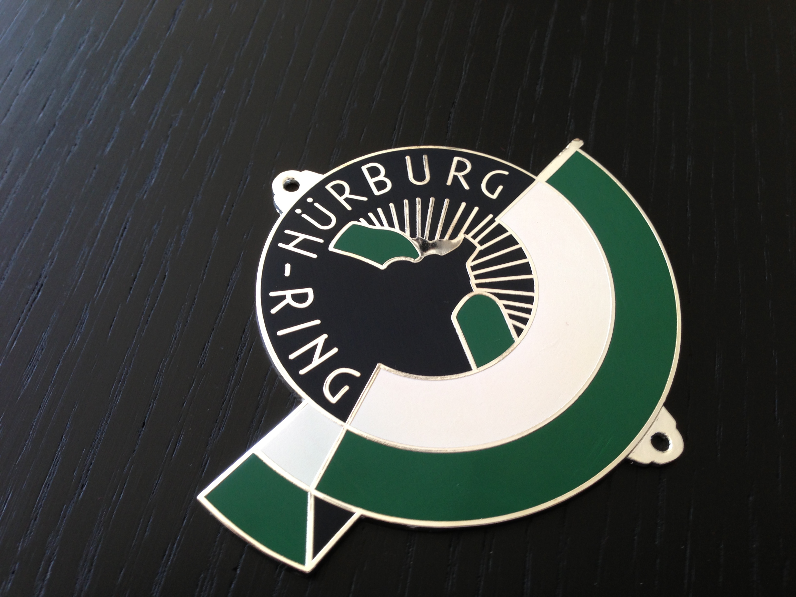 Oldtimer Plakette-Badge -Emblem Porsche-- Nürburgring---