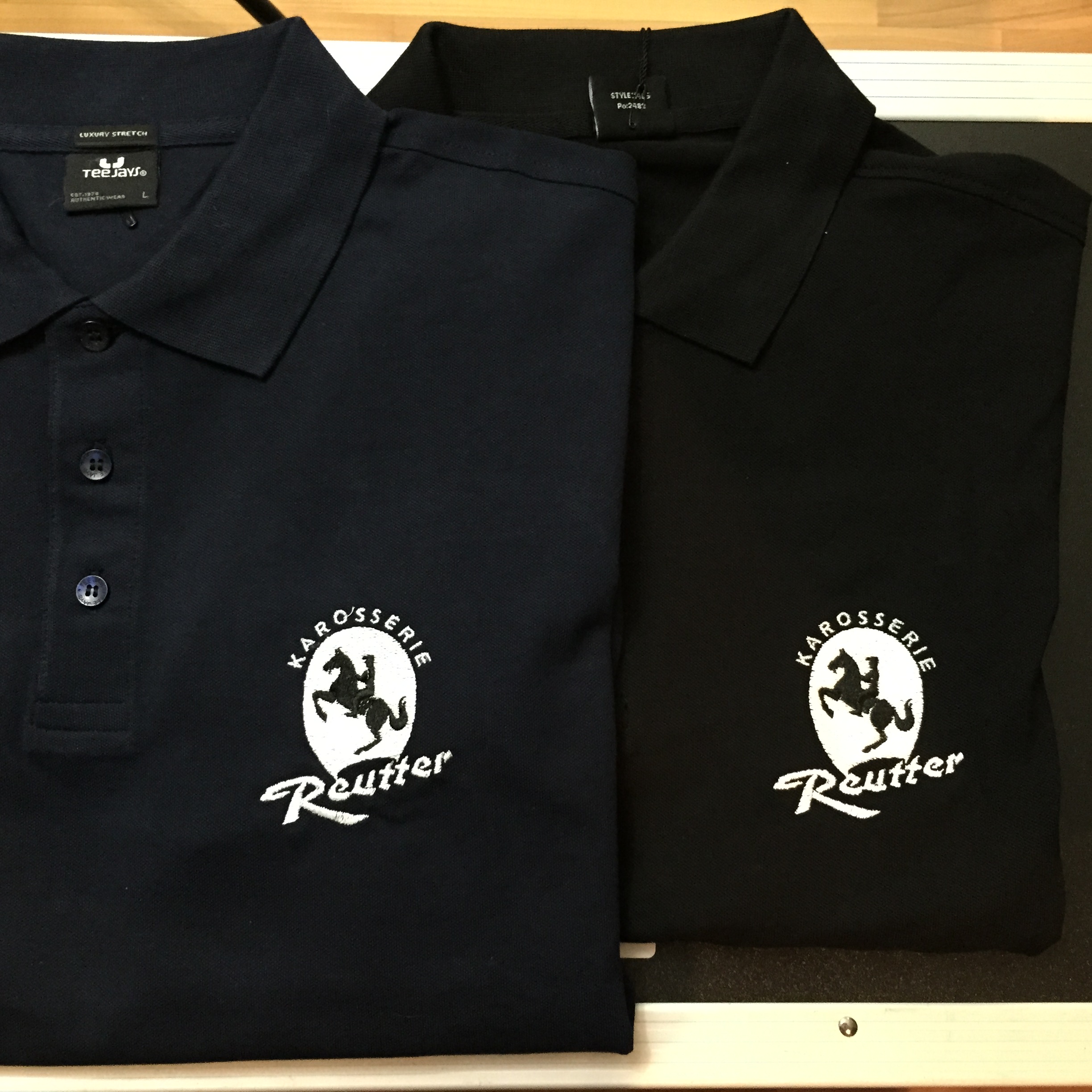 Karosserie Reutter Kurzarm-Polo dunkelblau Gr. M