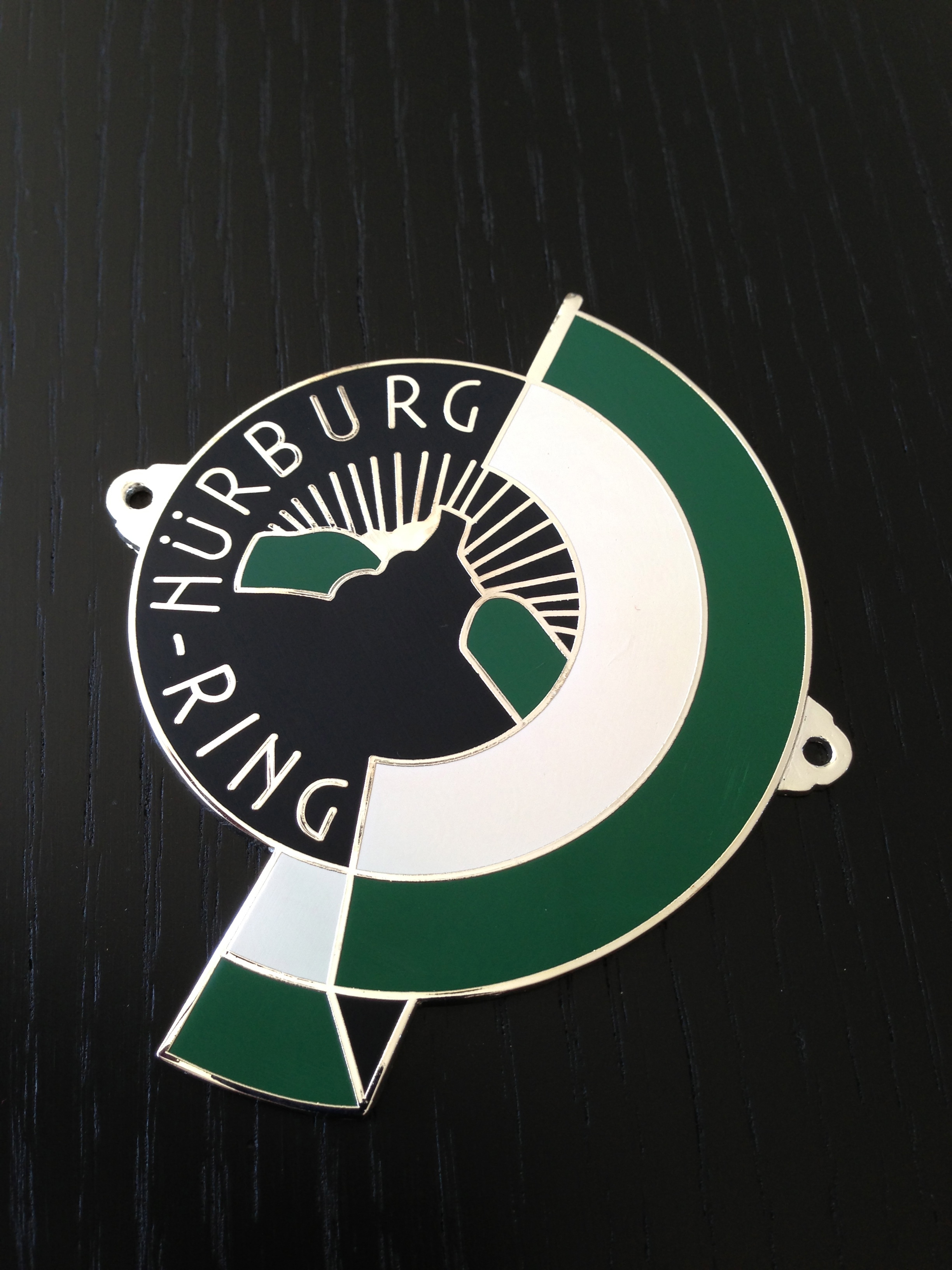 Oldtimer Plakette-Badge -Emblem Porsche-- Nürburgring---