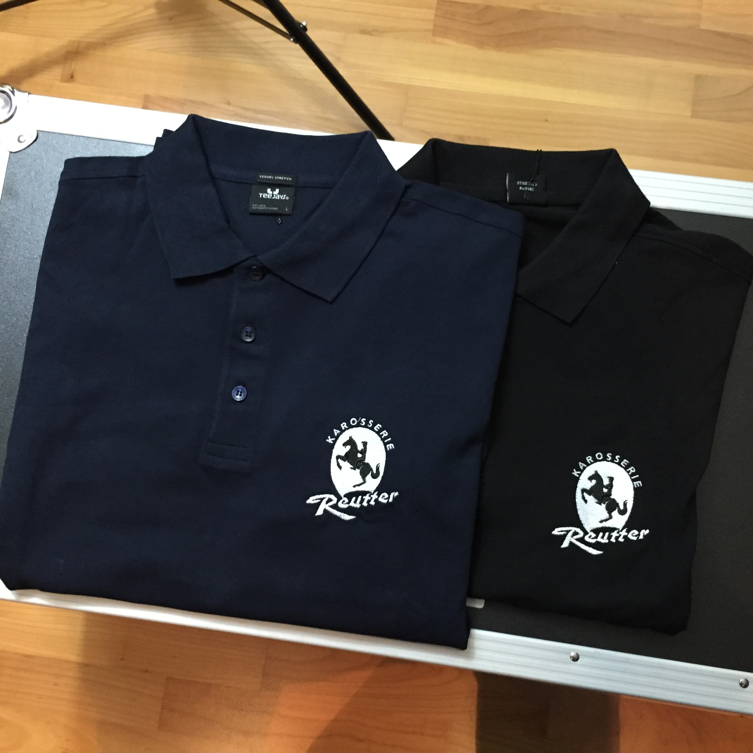 Karosserie Reutter Kurzarm-Polo dunkelblau Gr. M