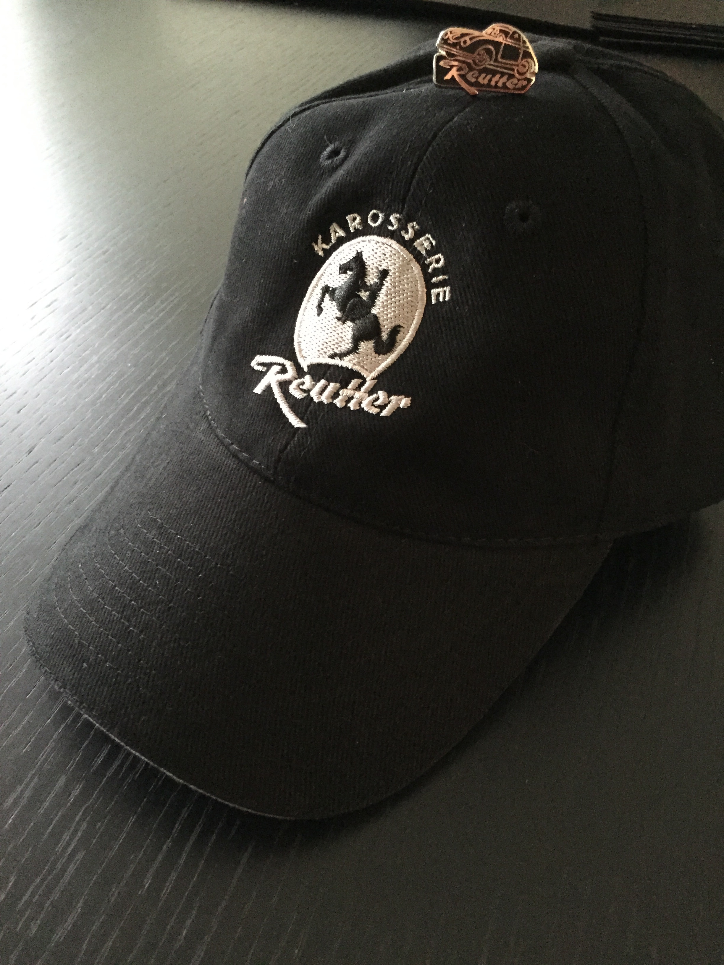 Original Mütze-Cap des Porsche 356 Produzenten Karosserie Reutter - dunkelblau