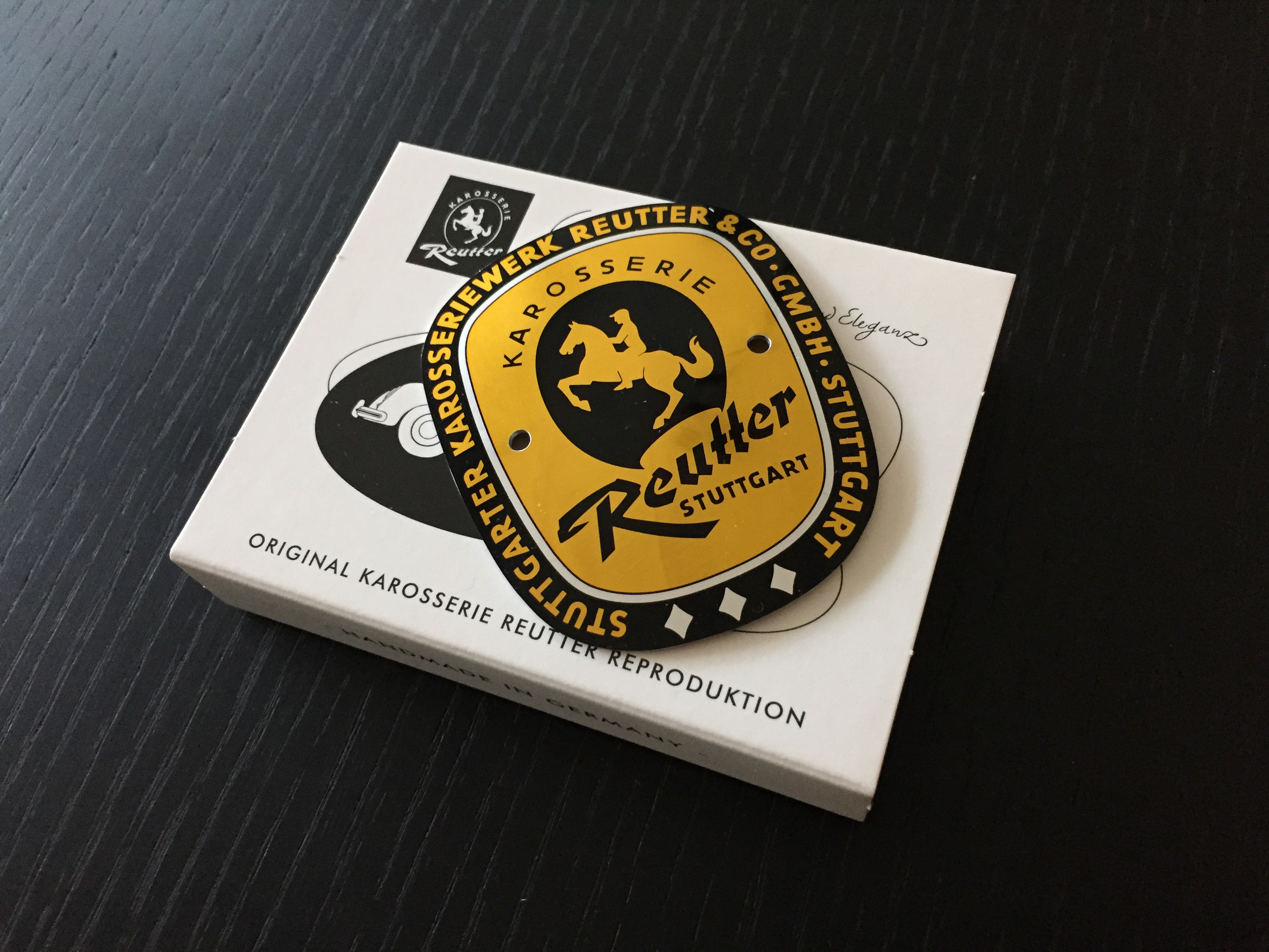 Original Reutter Plakette 1955 - 1961